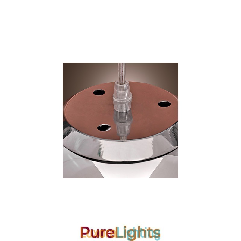 Designer Touch Decorative Modern Contemporary Globe Mini Style Chrome Metal Pendant Light