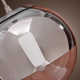 Designer Touch Decorative Modern Contemporary Globe Mini Style Chrome Metal Pendant Light