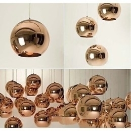 Designer Touch Decorative Creative Simple Glass Nordic Retro Electroplating Ball Pendant Lamp Light