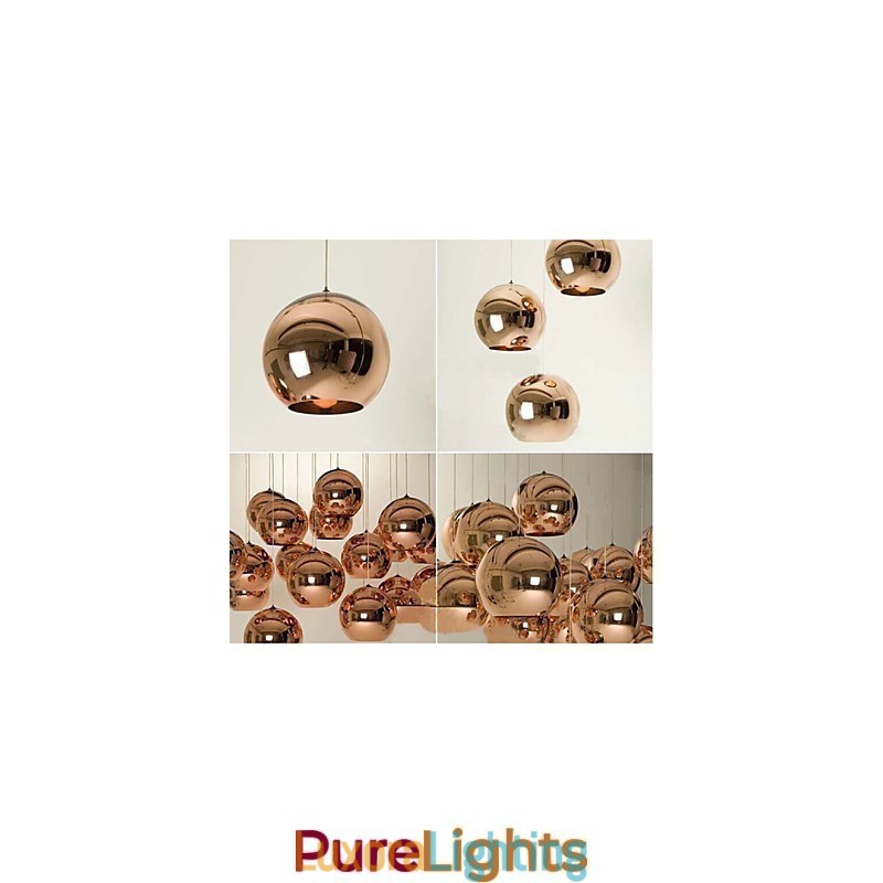 Designer Touch Decorative Creative Simple Glass Nordic Retro Electroplating Ball Pendant Lamp Light