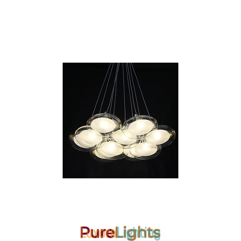 Designer Touch Decorative Modern Contemporary Chrome Metal Pendant Light