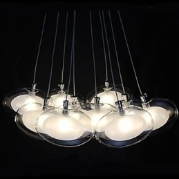 Designer Touch Decorative Modern Contemporary Chrome Metal Pendant Light