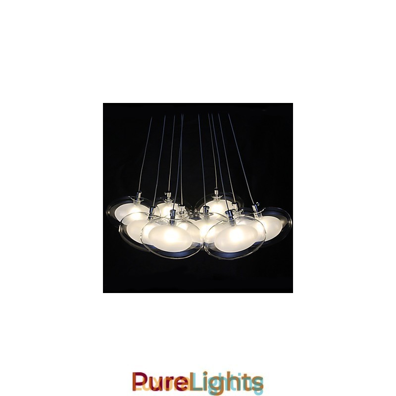 Designer Touch Decorative Modern Contemporary Chrome Metal Pendant Light