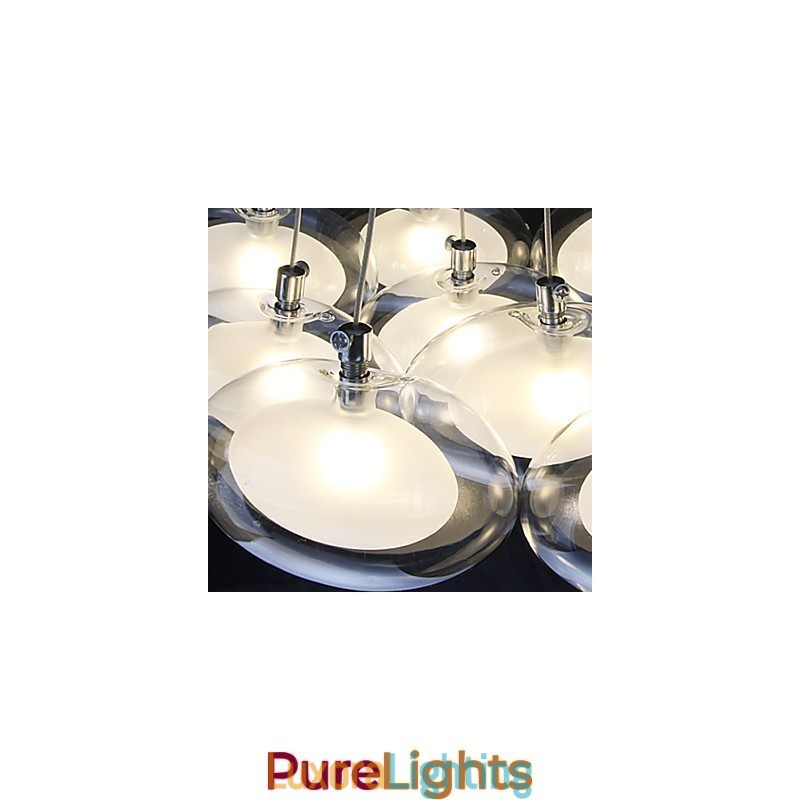 Designer Touch Decorative Modern Contemporary Chrome Metal Pendant Light