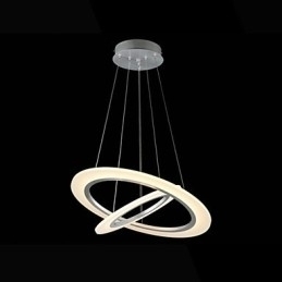Designer Touch Decorative Modern Pendant Light Ceiling Hanging Chandelier Lamp Fixtures with 2 rings