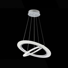 Designer Touch Decorative Modern Pendant Light Ceiling Hanging Chandelier Lamp Fixtures with 2 rings