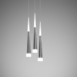 Designer Touch Decorative Triple Pendant Light Modern Contemporary Dining Kids Metal Round Canopy