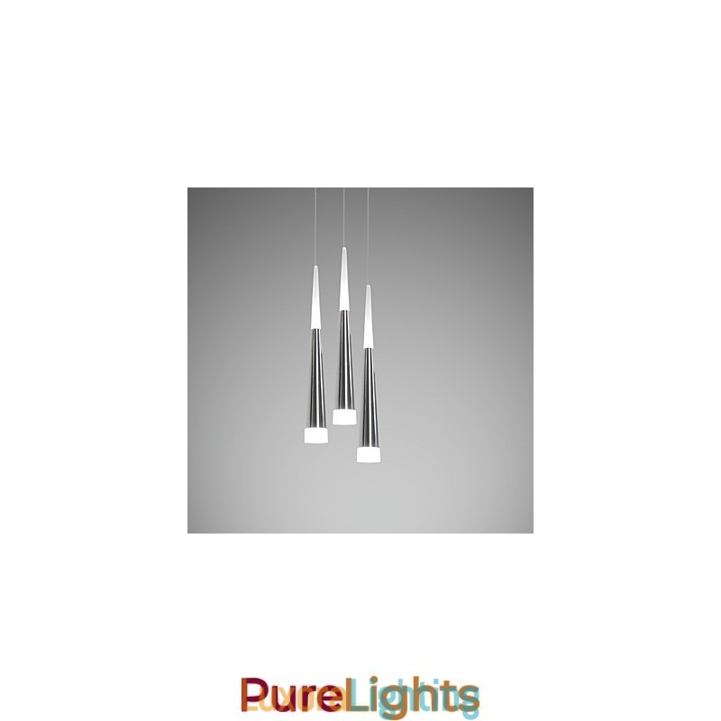 Designer Touch Decorative Triple Pendant Light Modern Contemporary Dining Kids Metal Round Canopy