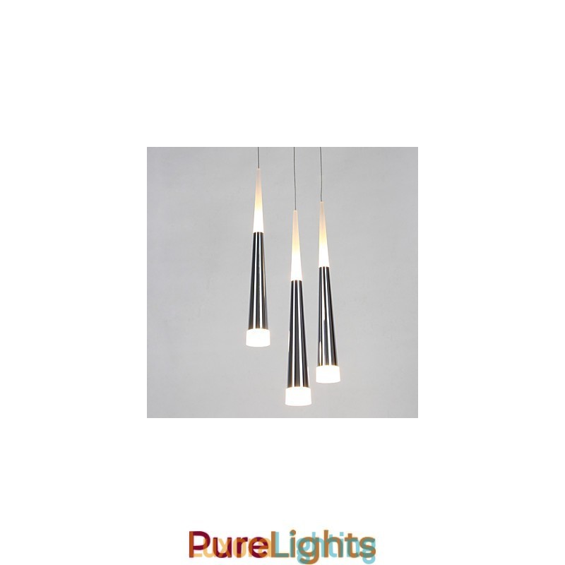 Designer Touch Decorative Triple Pendant Light Modern Contemporary Dining Kids Metal Round Canopy