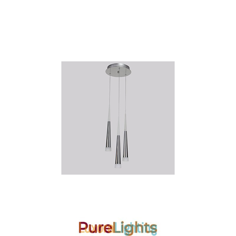 Designer Touch Decorative Triple Pendant Light Modern Contemporary Dining Kids Metal Round Canopy