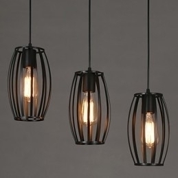 Designer Touch Decorative Creative Loft Restoring Ancient Ways Single Head Wrought Iron Chandelier Lamp