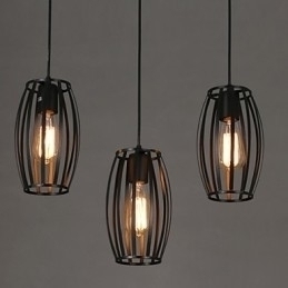 Designer Touch Decorative Creative Loft Restoring Ancient Ways Single Head Wrought Iron Chandelier Lamp