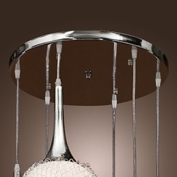 Designer Touch Decorative Modern Contemporary Globe Electroplated Metal Flush Mount