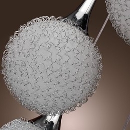 Designer Touch Decorative Modern Contemporary Globe Electroplated Metal Flush Mount