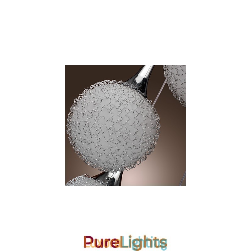 Designer Touch Decorative Modern Contemporary Globe Electroplated Metal Flush Mount