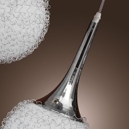 Designer Touch Decorative Modern Contemporary Globe Electroplated Metal Flush Mount