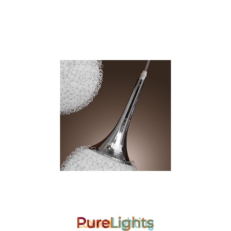 Designer Touch Decorative Modern Contemporary Globe Electroplated Metal Flush Mount