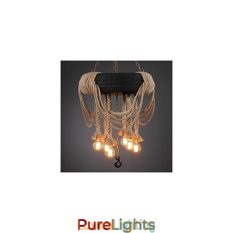 Designer Touch Decorative Vintage Painting Plastic Pendant Light