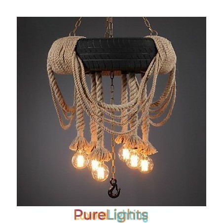 Designer Touch Decorative Vintage Painting Plastic Pendant Light