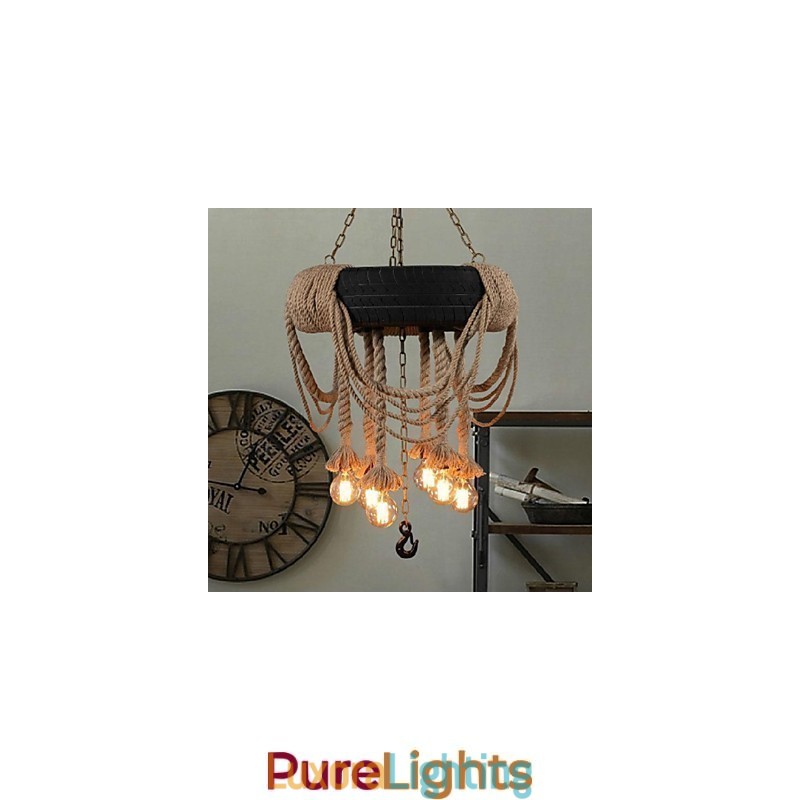 Designer Touch Decorative Vintage Painting Plastic Pendant Light