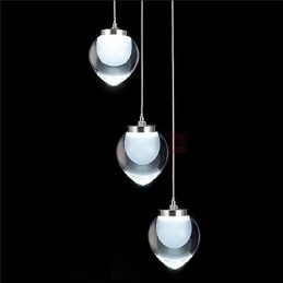 Designer Touch Decorative Modern Contemporary Chrome Metal Pendant Light