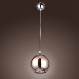 Designer Touch Decorative 60 Modern Contemporary Globe Electroplated Metal Pendant Light