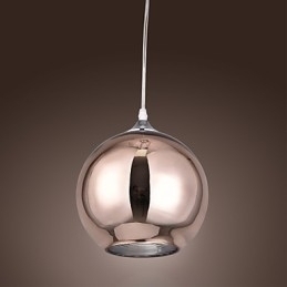Designer Touch Decorative 60 Modern Contemporary Globe Electroplated Metal Pendant Light