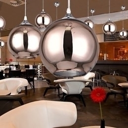 Designer Touch Decorative 60 Modern Contemporary Globe Electroplated Metal Pendant Light