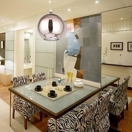 Designer Touch Decorative 60 Modern Contemporary Globe Electroplated Metal Pendant Light