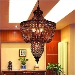 Designer Touch Decorative Mediterranean Color Crystal Lamp Southeast Asia Black Light