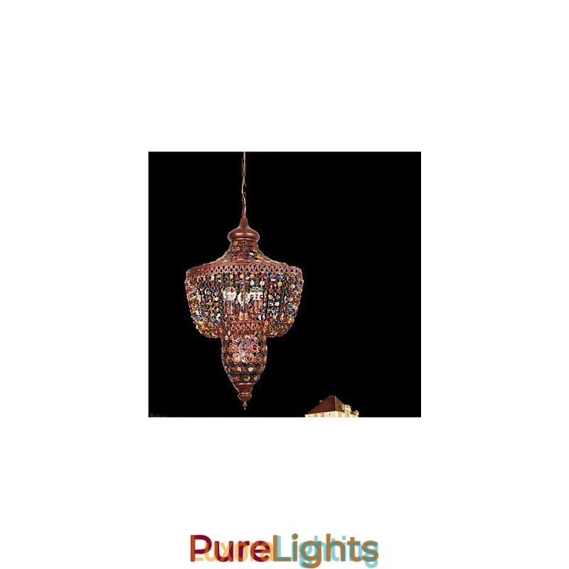 Designer Touch Decorative Mediterranean Color Crystal Lamp Southeast Asia Black Light