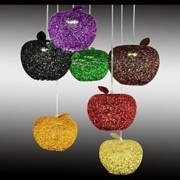 Designer Touch Decorative Woven Aluminum Chandelier With Seven Head Lamp Apple