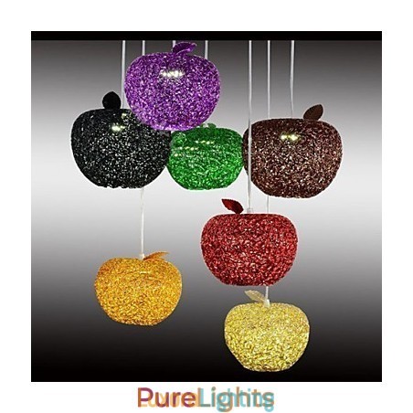 Designer Touch Decorative Woven Aluminum Chandelier With Seven Head Lamp Apple