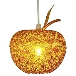 Designer Touch Decorative Woven Aluminum Chandelier With Seven Head Lamp Apple