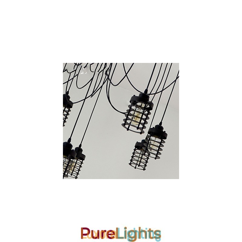 Designer Touch Decorative Vintage Edison Multiple Ajustable DIY Ceiling Lamp Light Pendant Lighting Chandelier Modern Chic Industrial Dining