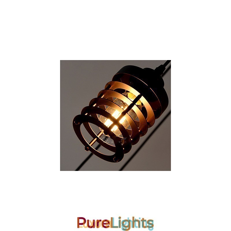 Designer Touch Decorative Vintage Edison Multiple Ajustable DIY Ceiling Lamp Light Pendant Lighting Chandelier Modern Chic Industrial Dining