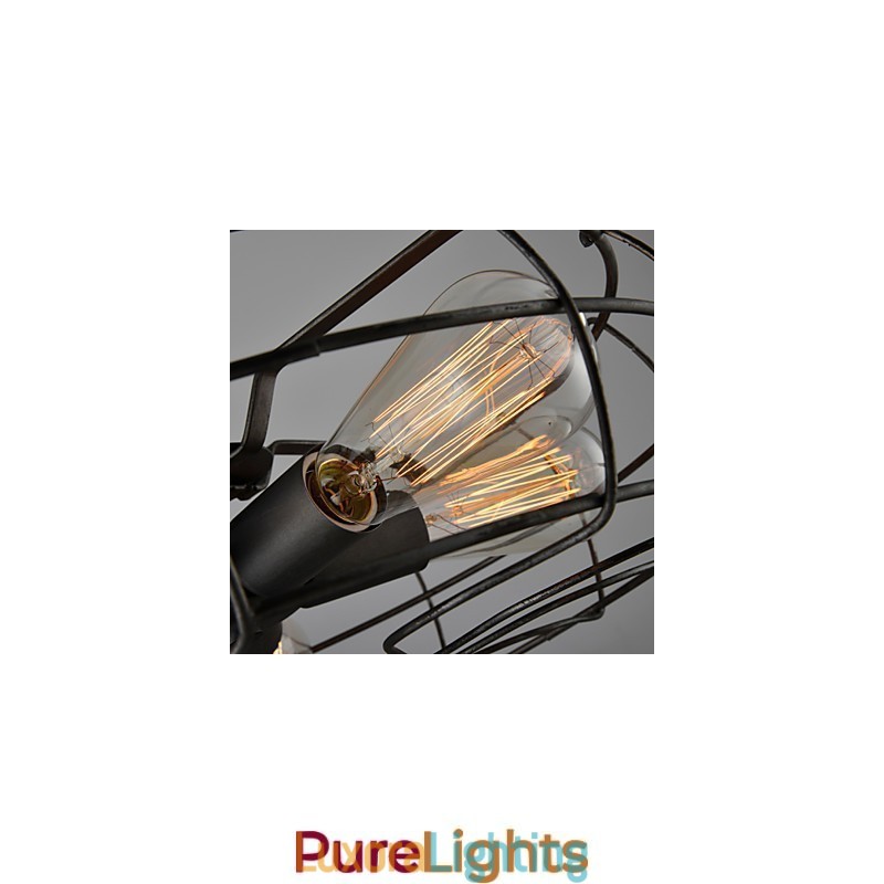 Designer Touch Decorative Loft Vintage Creative Lighting Lamps American Country Style Minimalist Iron Industrial Fan Chandelier