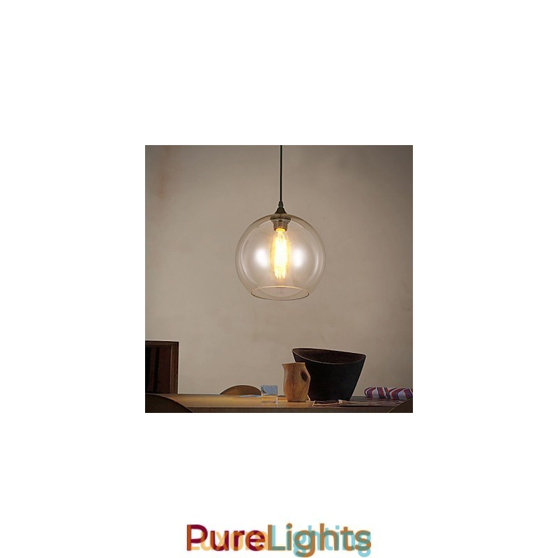 Designer Touch Decorative Creative Nordic Contracted Rural Glass Ball Single Head DropLight