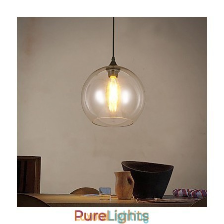 Designer Touch Decorative Creative Nordic Contracted Rural Glass Ball Single Head DropLight