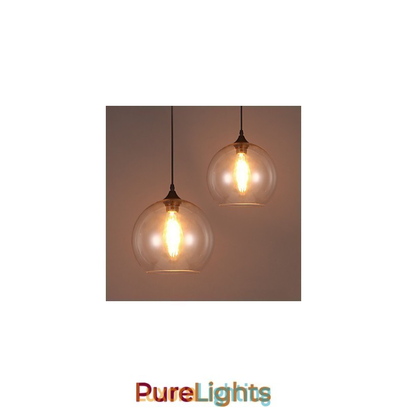 Designer Touch Decorative Creative Nordic Contracted Rural Glass Ball Single Head DropLight