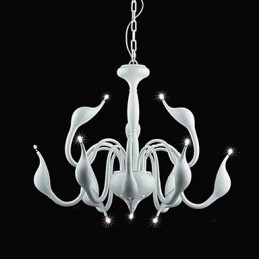 Designer Touch Decorative Modern Contemporary Candle Style Electroplated Metal Chandelier