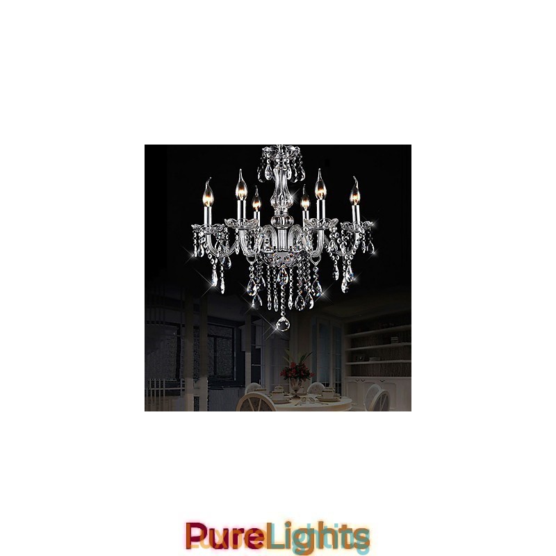 Designer Touch Decorative Traditional Classic Vintage Crystal Electroplated Crystal Chandelier