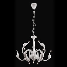 Designer Touch Decorative Modern Contemporary Candle Style Electroplated Metal Chandelier