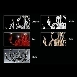 Designer Touch Decorative Modern Contemporary Candle Style Electroplated Metal Chandelier