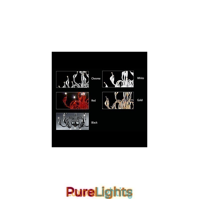 Designer Touch Decorative Modern Contemporary Candle Style Electroplated Metal Chandelier