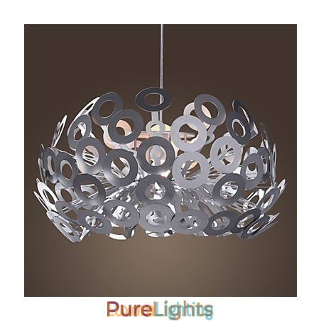 Designer Touch Decorative Modern Pendant Light in Circle Featured Lampshade