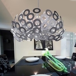 Designer Touch Decorative Modern Pendant Light in Circle Featured Lampshade