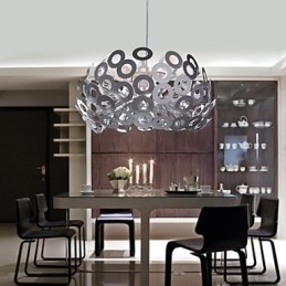 Designer Touch Decorative Modern Pendant Light in Circle Featured Lampshade
