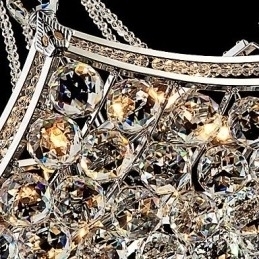 Designer Touch Decorative Modern Contemporary Crystal Electroplated Metal Pendant Light