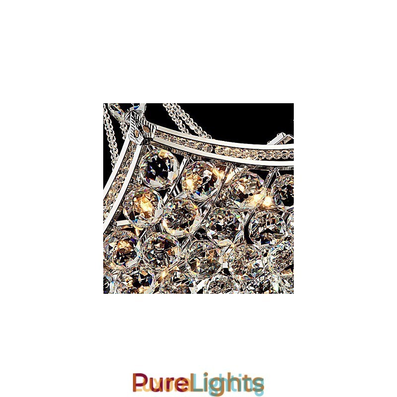 Designer Touch Decorative Modern Contemporary Crystal Electroplated Metal Pendant Light